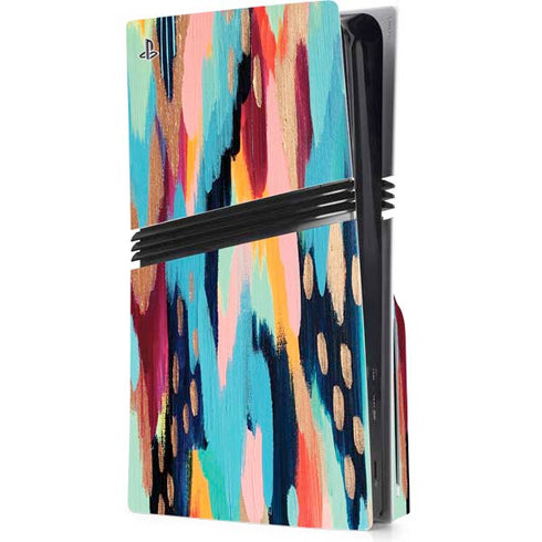 Color Melt by Etta Vee PS5 Pro Disk Console Skin